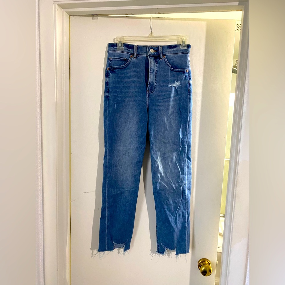 Express high rise mom jeans